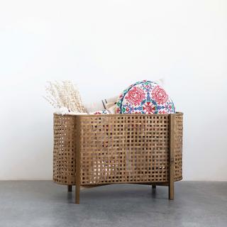Woven Cane Storage Container