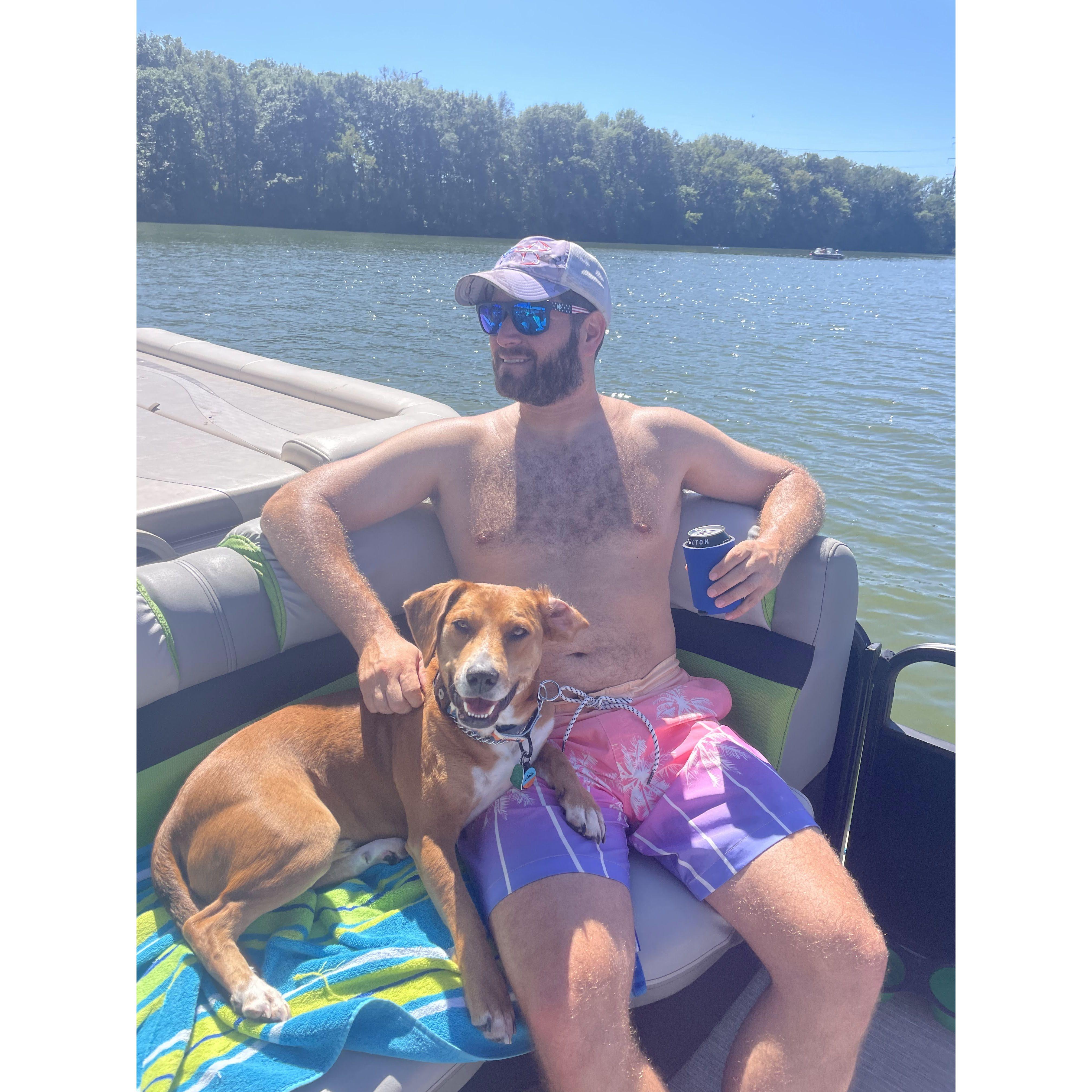 In his element-boat life