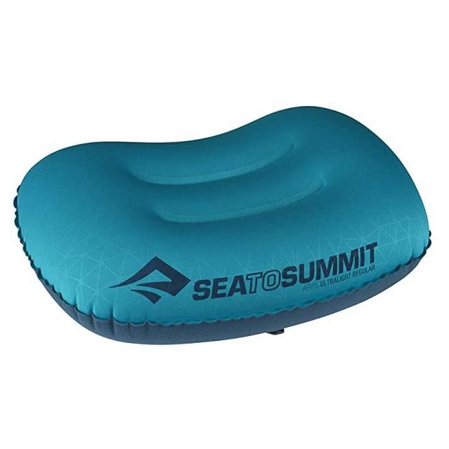 Sea to Summit Aeros Ultralight Inflatable Camping and Travel Pillow, Regular (14.2 x 10.2), Aqua
