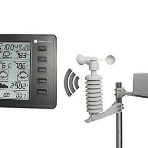 Ambient Weather WS-1075 Wireless Home Weather Station with Atomic Time/Temperature/Humidity/Wind Speed & Rain
