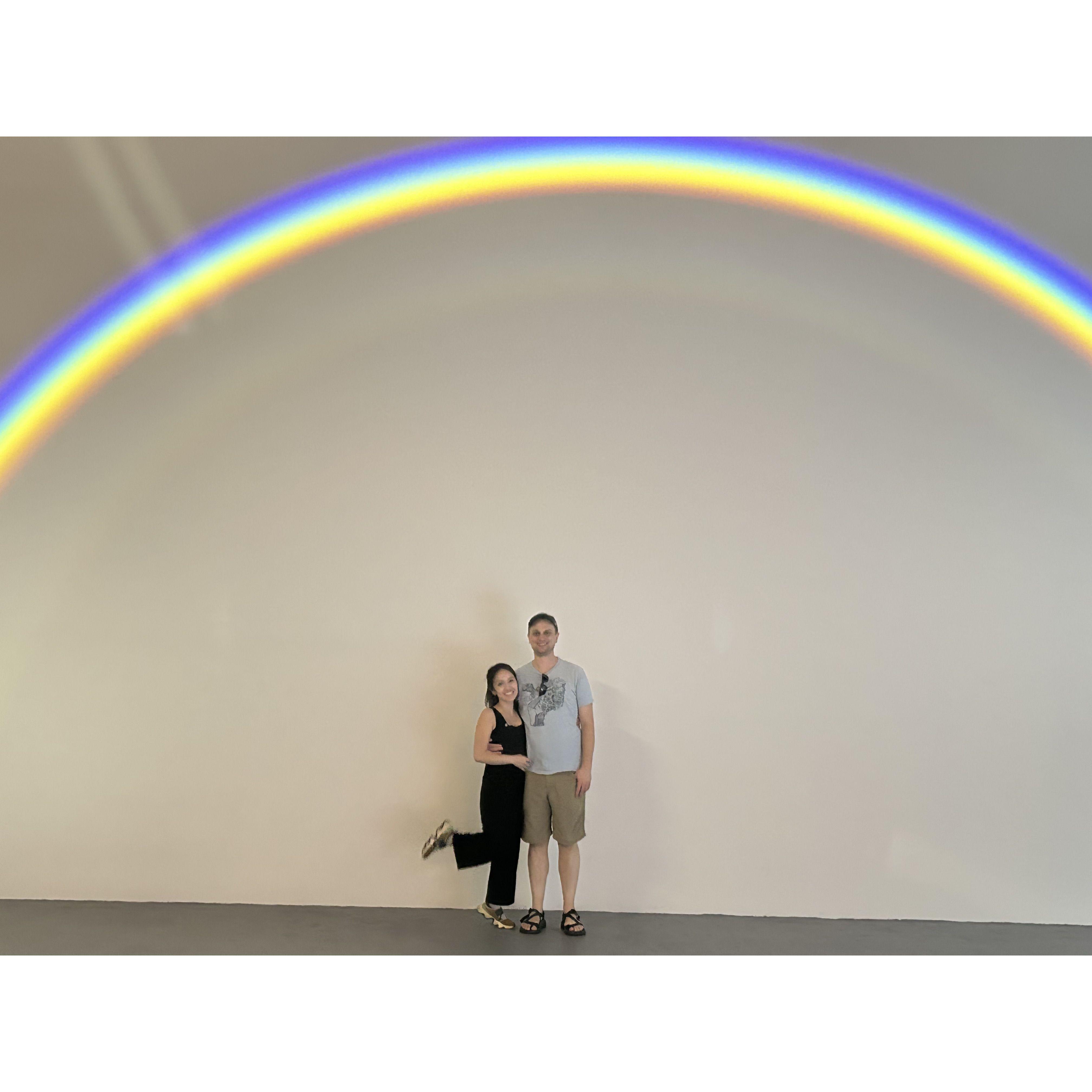 At the Olafur Eliasson exhibition in LA's Museum of Contemporary Art.