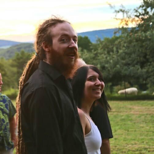 At the wedding of Emily & John O'Brien. Matt and Jess met at Emily's Zumba class