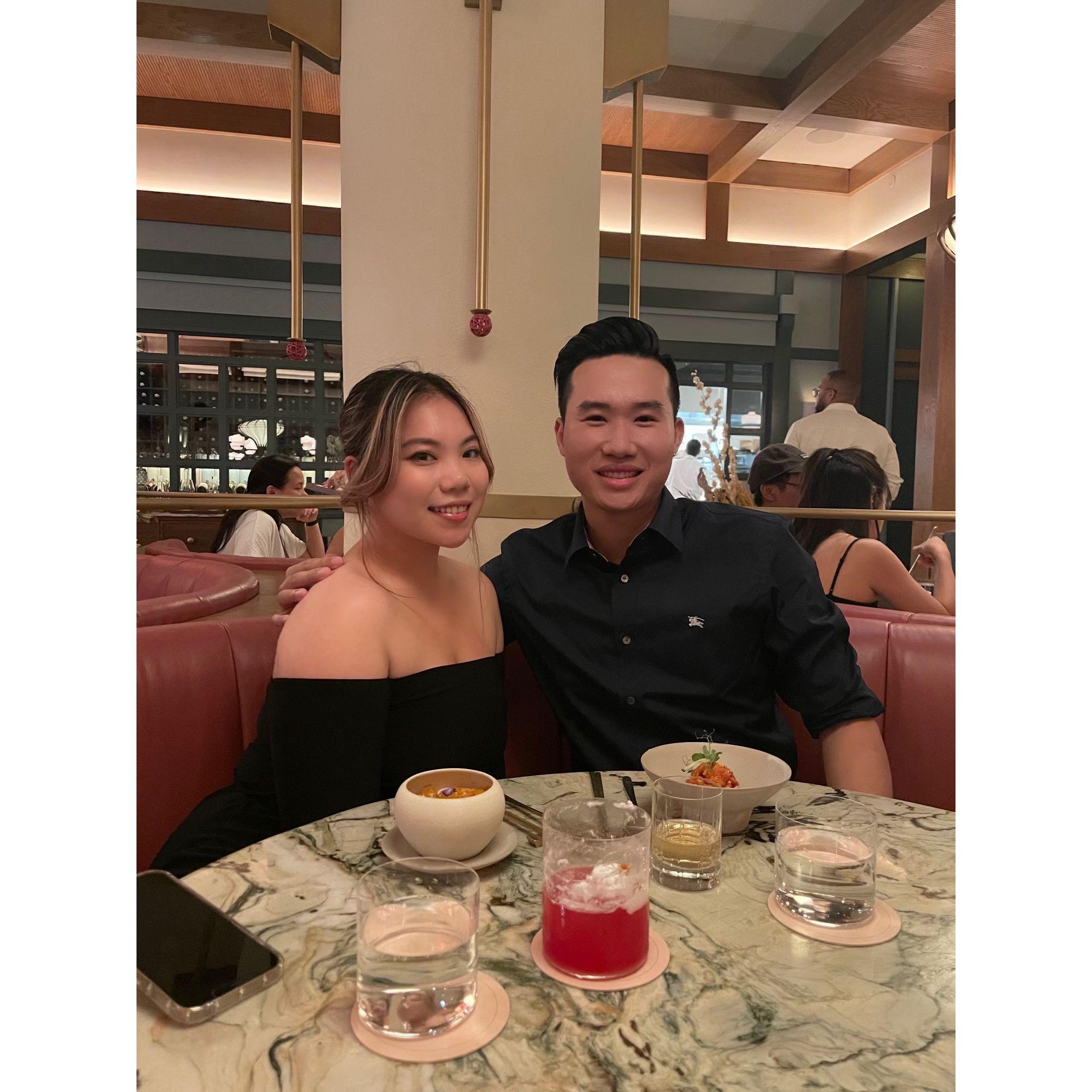 At our favorite restaurant!