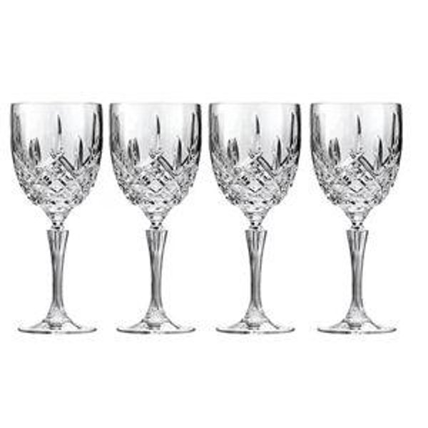 Marquis by Waterford Markham 4-Piece Goblet Traditional Crystal Wine Glass Set | Dillard's