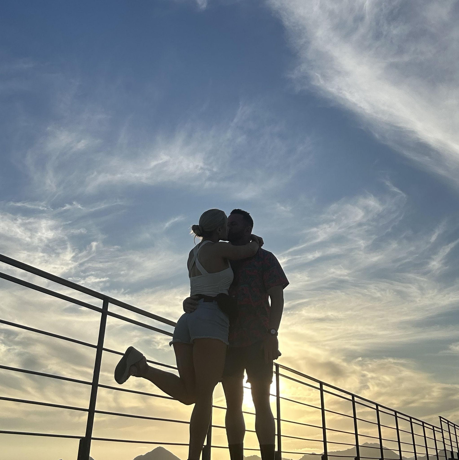 Enjoying a rooftop sunset in Cabo......