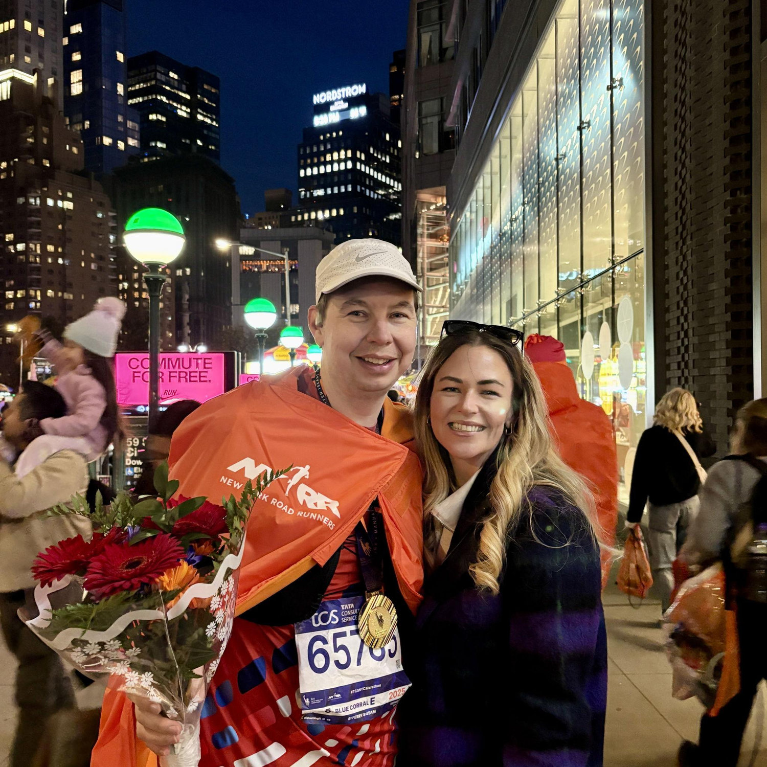 Right after Michael ran the New York City Marathon
