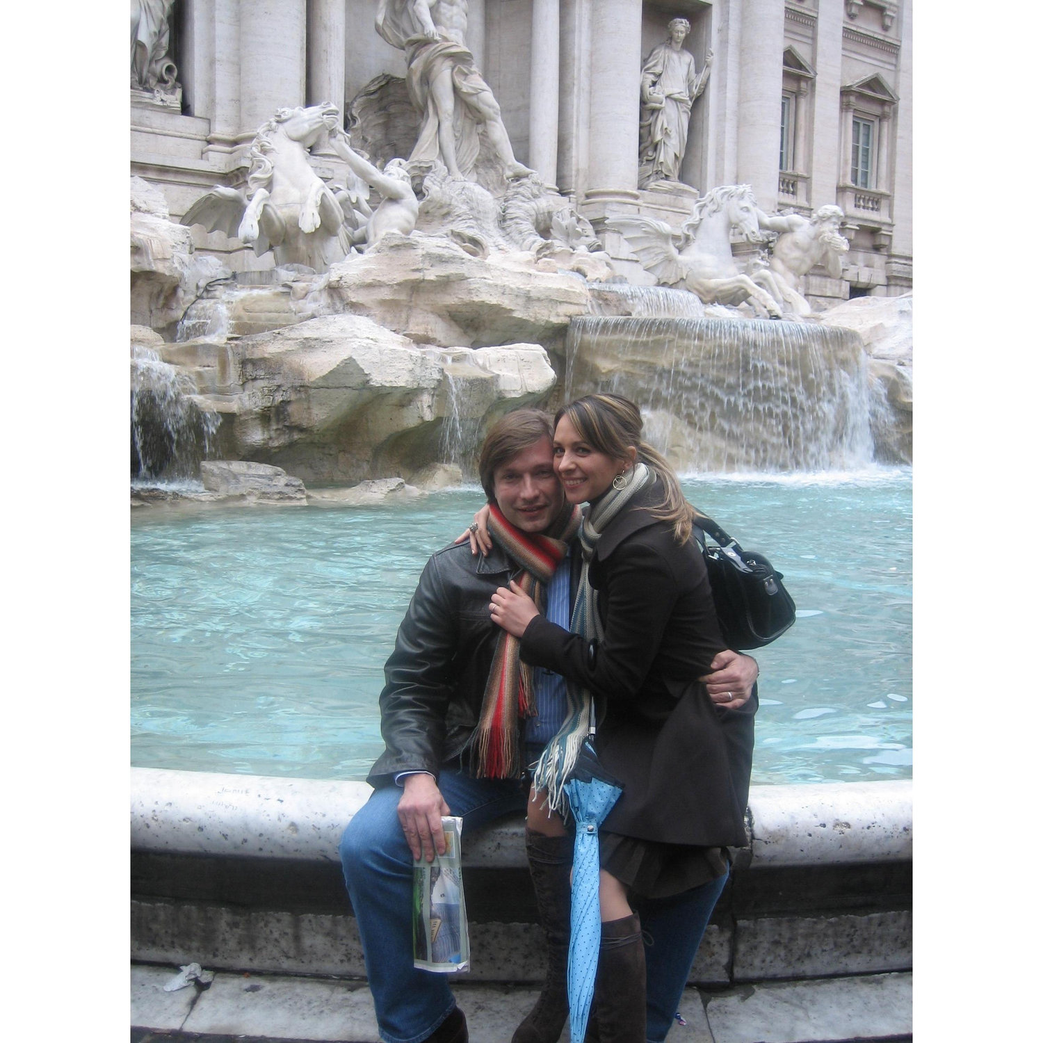 Our first visit together at Fontana di Trevi..January 2007