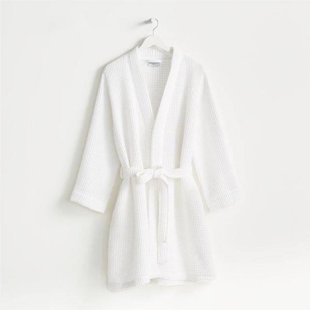 Parachute White Small Waffle Bathrobe