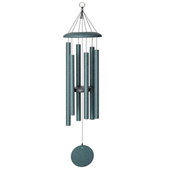 Corinthian Bells 36 Inch Green Large Wind Chimes for Outside, Outdoor Garden Wind Chime with Relaxing Sound, Made in USA