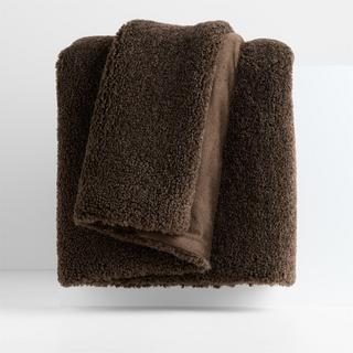 Faux Shearling Throw Blanket