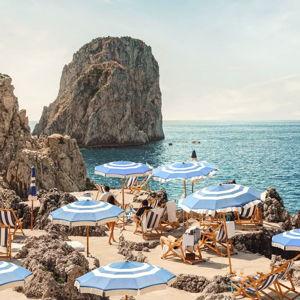Honeymoon: Beach Club in Capri, Italy