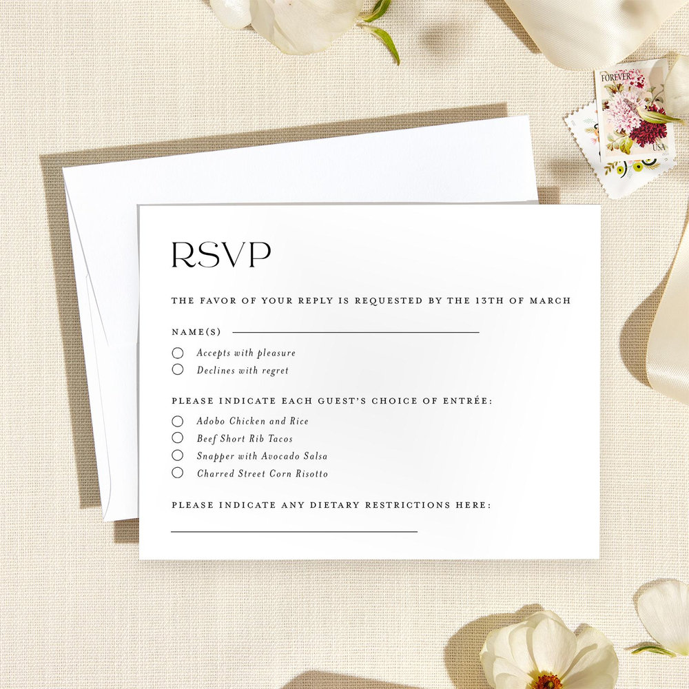 Hilltone Portrait | Dark Sage | Zola Wedding Invitations