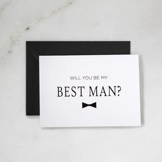 "Be My Best Man" Greeting Card, Set of 5
