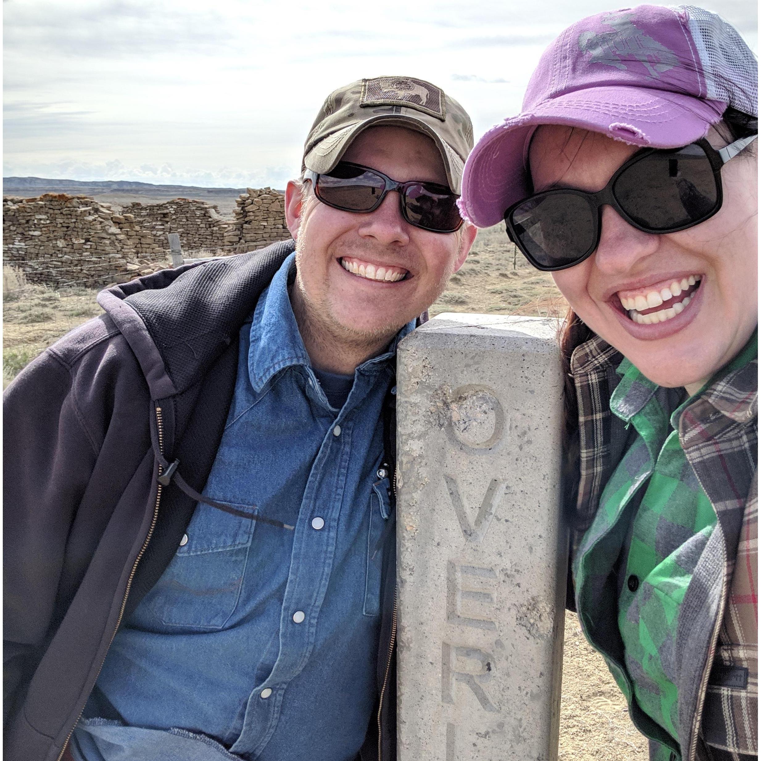Another camping trip, another Overland Stage trail marker.