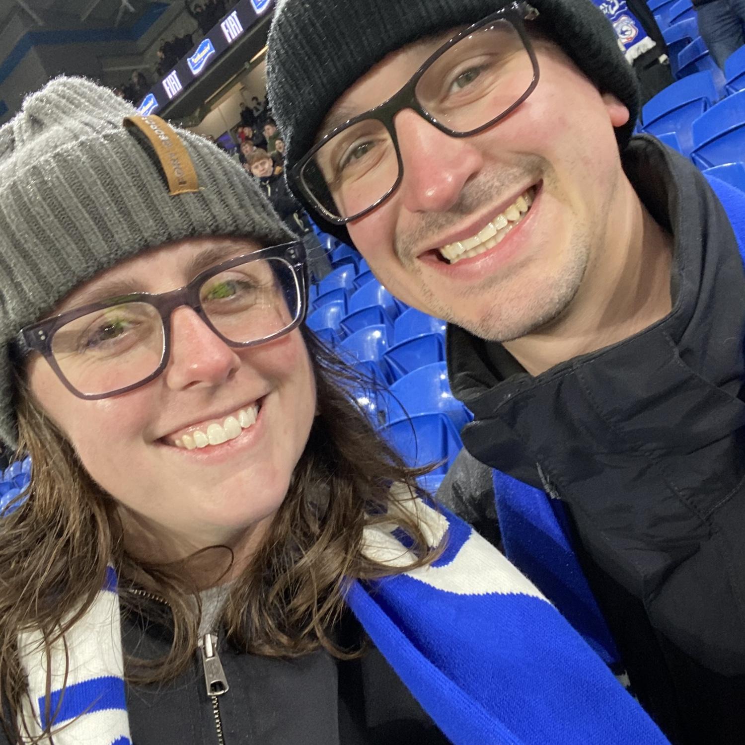 Cardiff City FC game in Wales