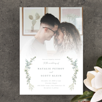 Verde Photo | White | Zola Wedding Invitations