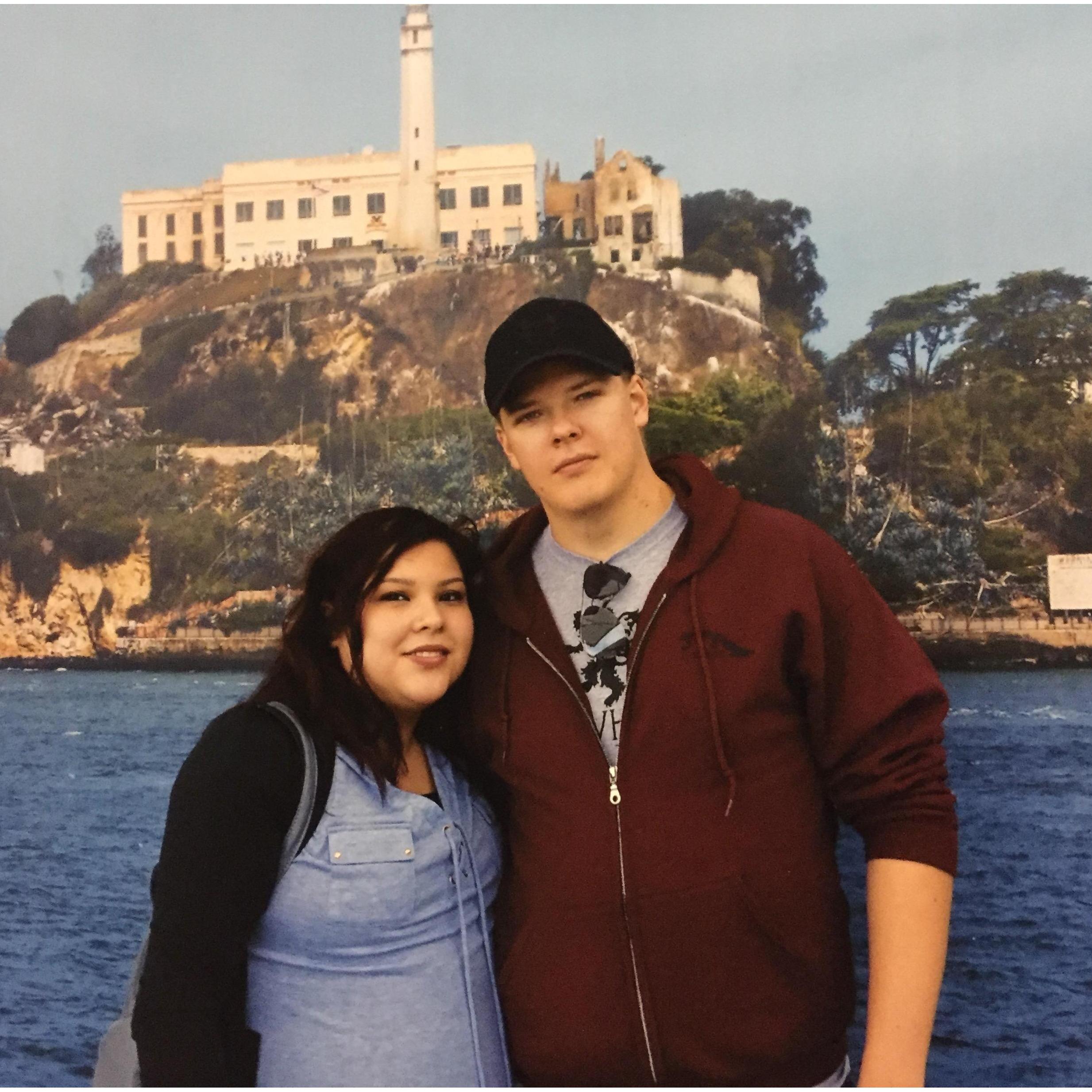 Her first visit to California to see me