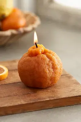 Happy Organics Mandarin Beeswax Candle