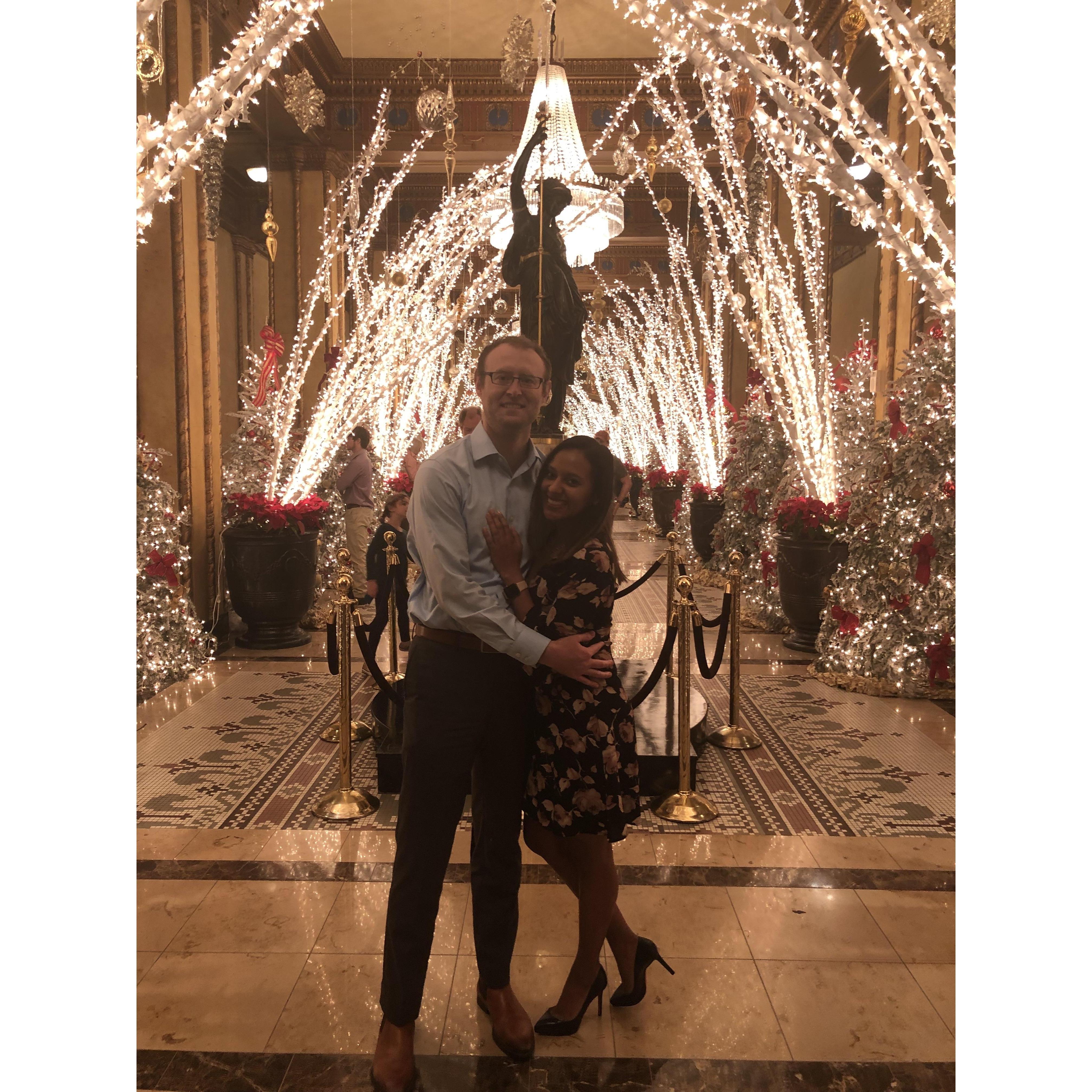 Christmas at The Roosevelt!! So romantic!