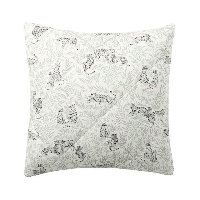 Tiger Percale Comforter Shams, Euro, Set of 2