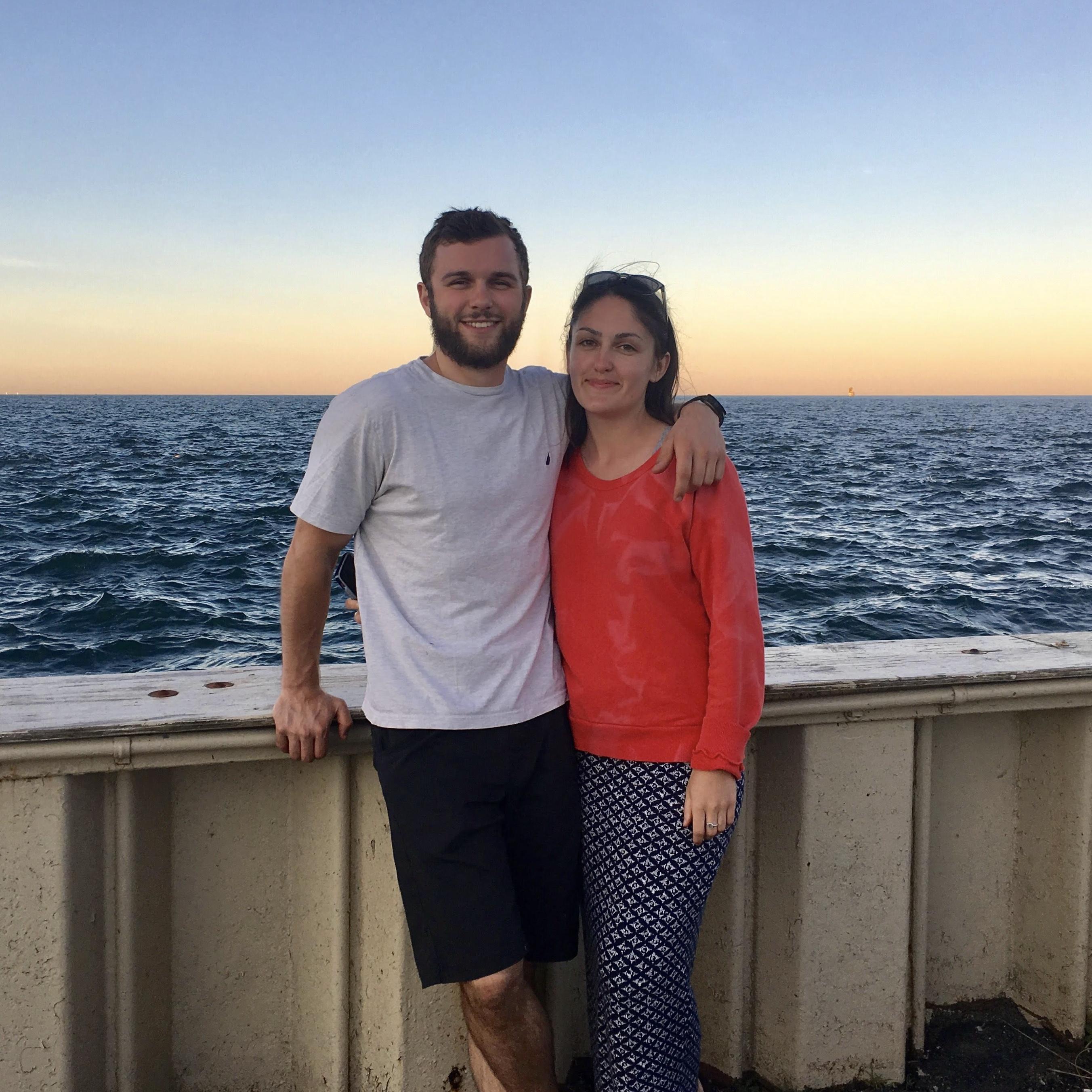 The sunset in our first hometown together - Grosse Pointe Park, MI.