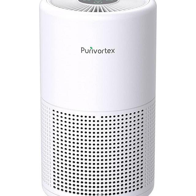 Air Purifier for Home in Bedroom, 20db Very Quiet Filtration System Cleaner Odor Eliminator, Remove 99.97% Dust Smoke Pollen Dander Hair Smell, with Sleep Mode , Suitable up to 215 sq. ft, AC201B, White