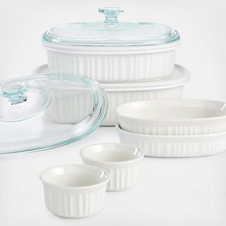 Corningware - French White 10-Piece Bakeware Set