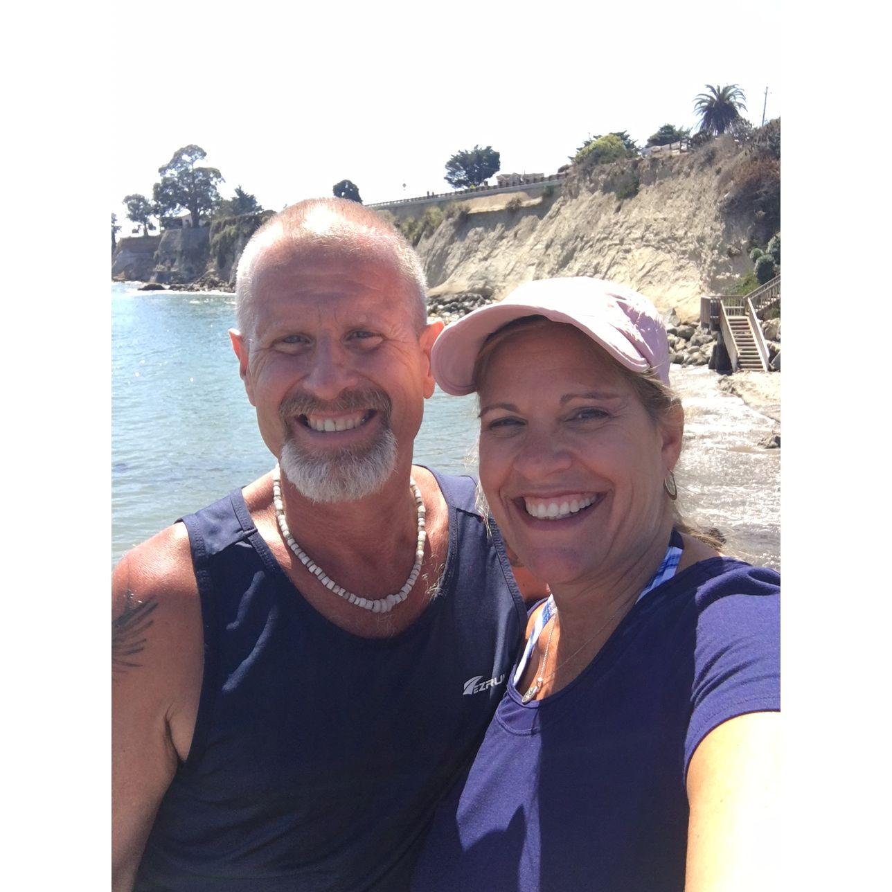 Capitola weekend. For those locals...stayed in the cute little colored houses overlooking the restaurants.