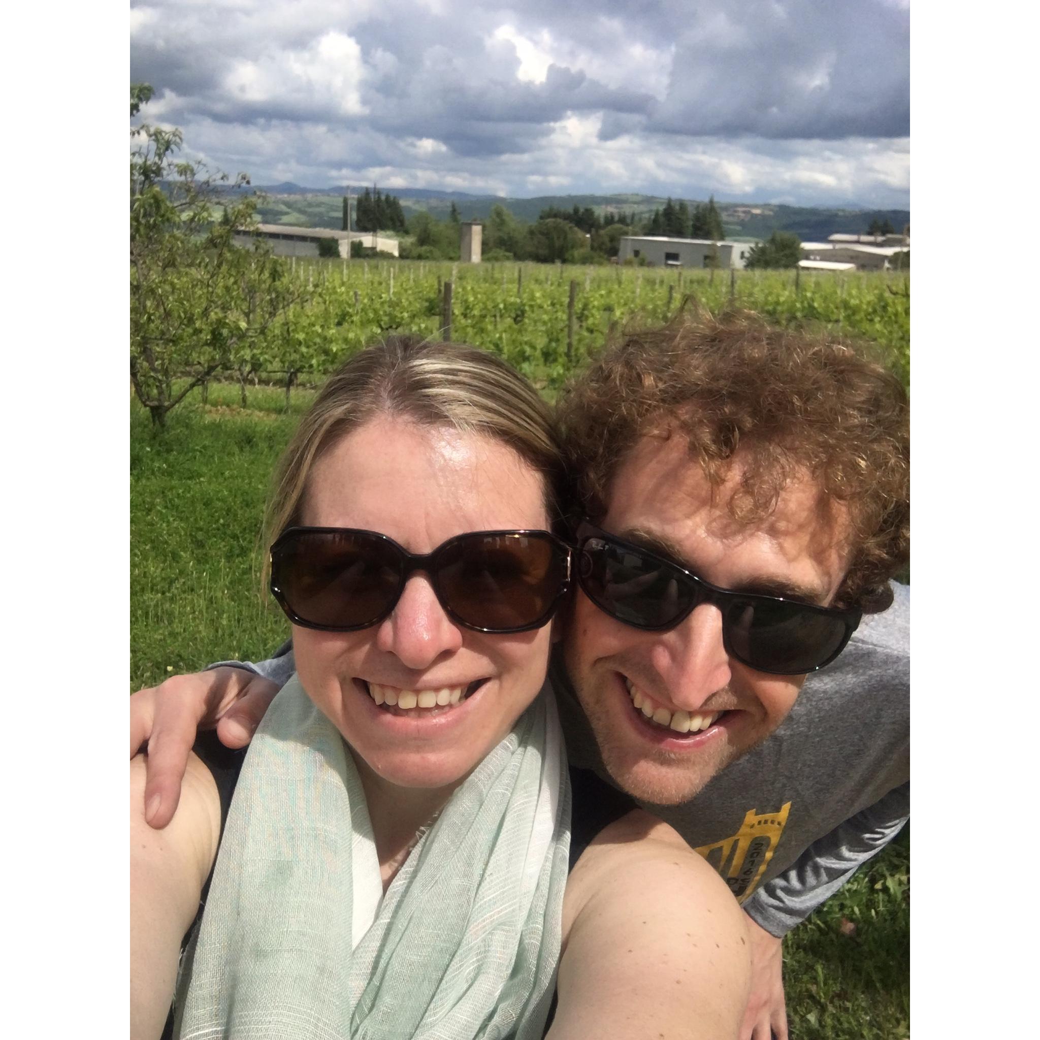 In a Tuscan vineyard