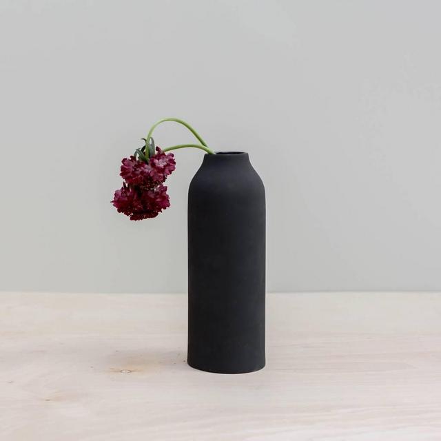 Black Engobe Vase - Tall
