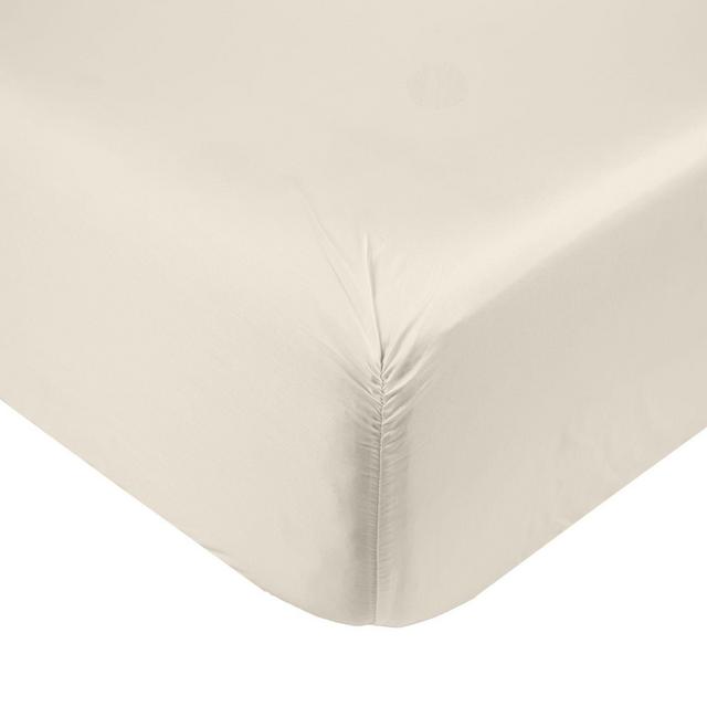 Nestwell™ Cotton Sateen 400-Thread-Count Queen Fitted Sheet in Oatmeal