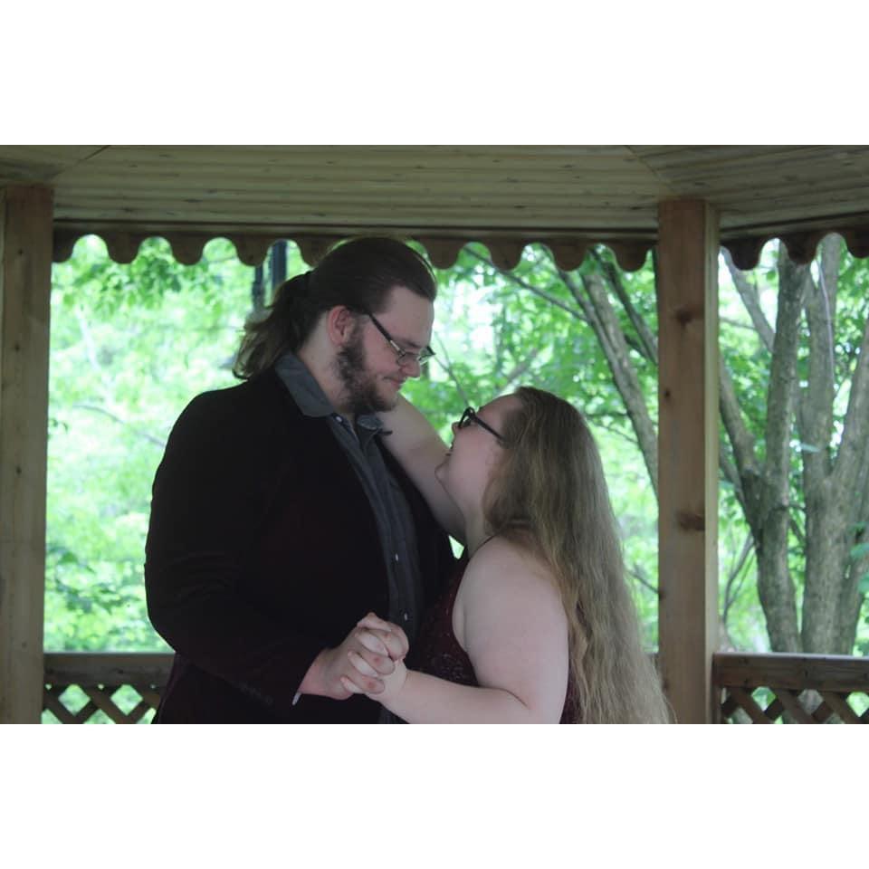 We didn't have a prom so we took our own "Virtual" prom photos.
