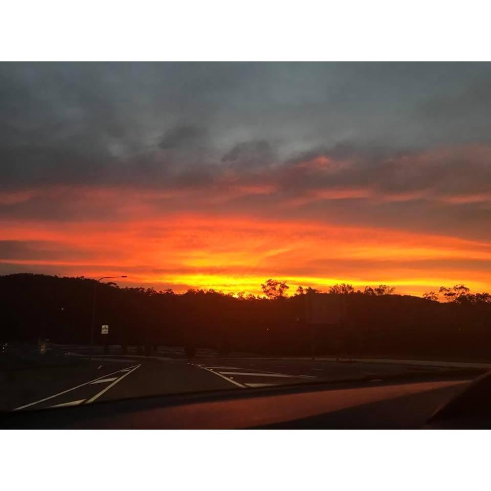 The sunset on the day we got engaged