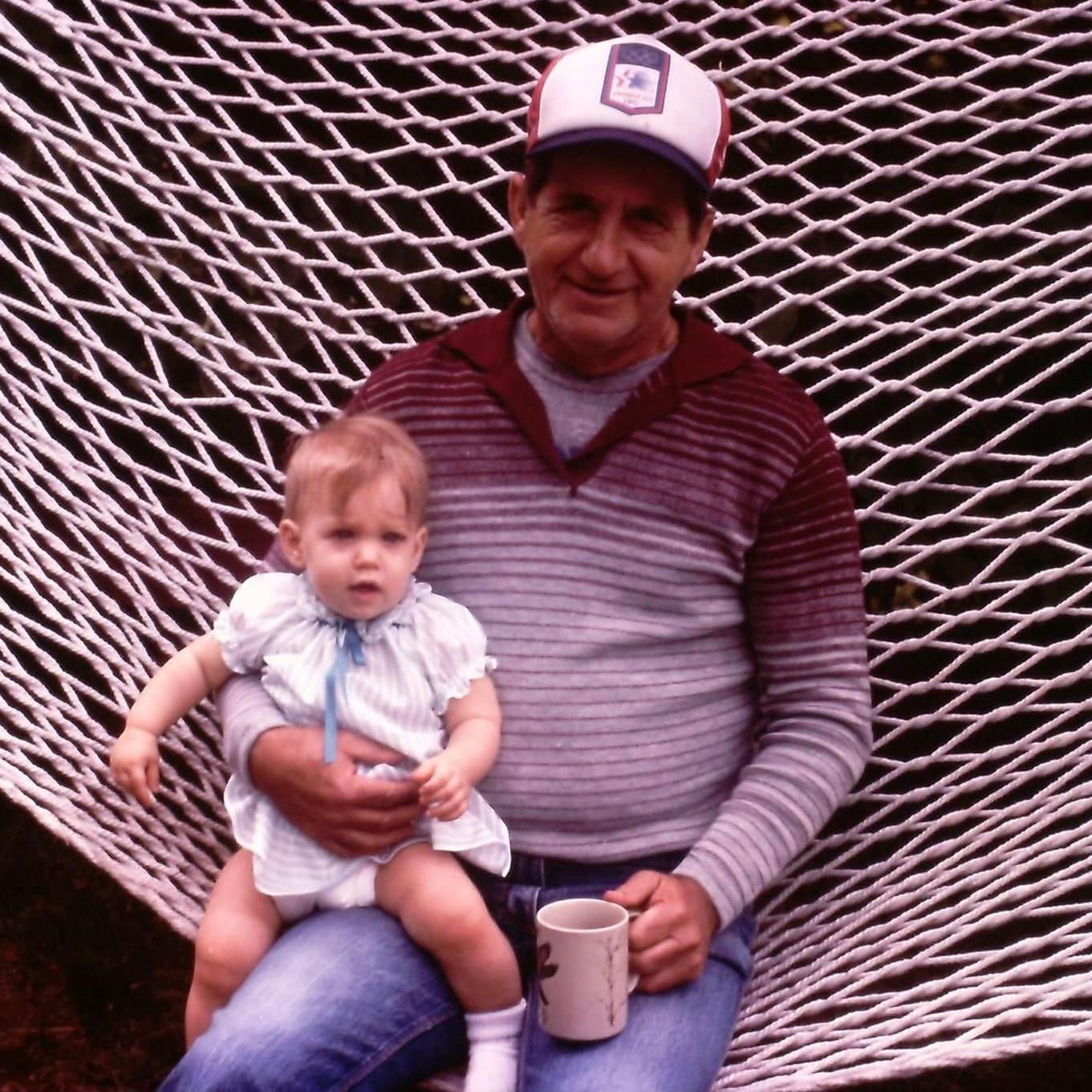 Amanda Rae with her Grandfather Chili Bean!
