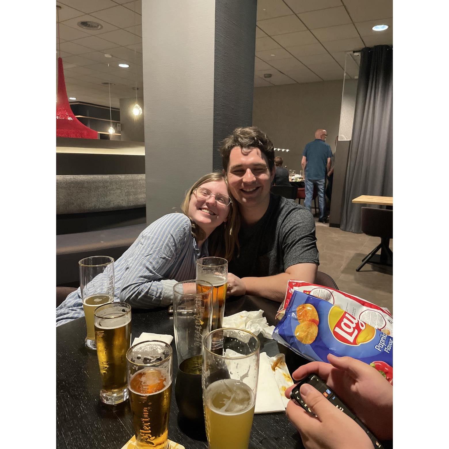 After a couple of beers in Amsterdam...