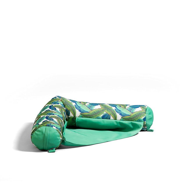 Big Joe Noodle Sling, No Inflation Needed, Pool Float with Armrests, Quick Draining Fabric, Cup Holder