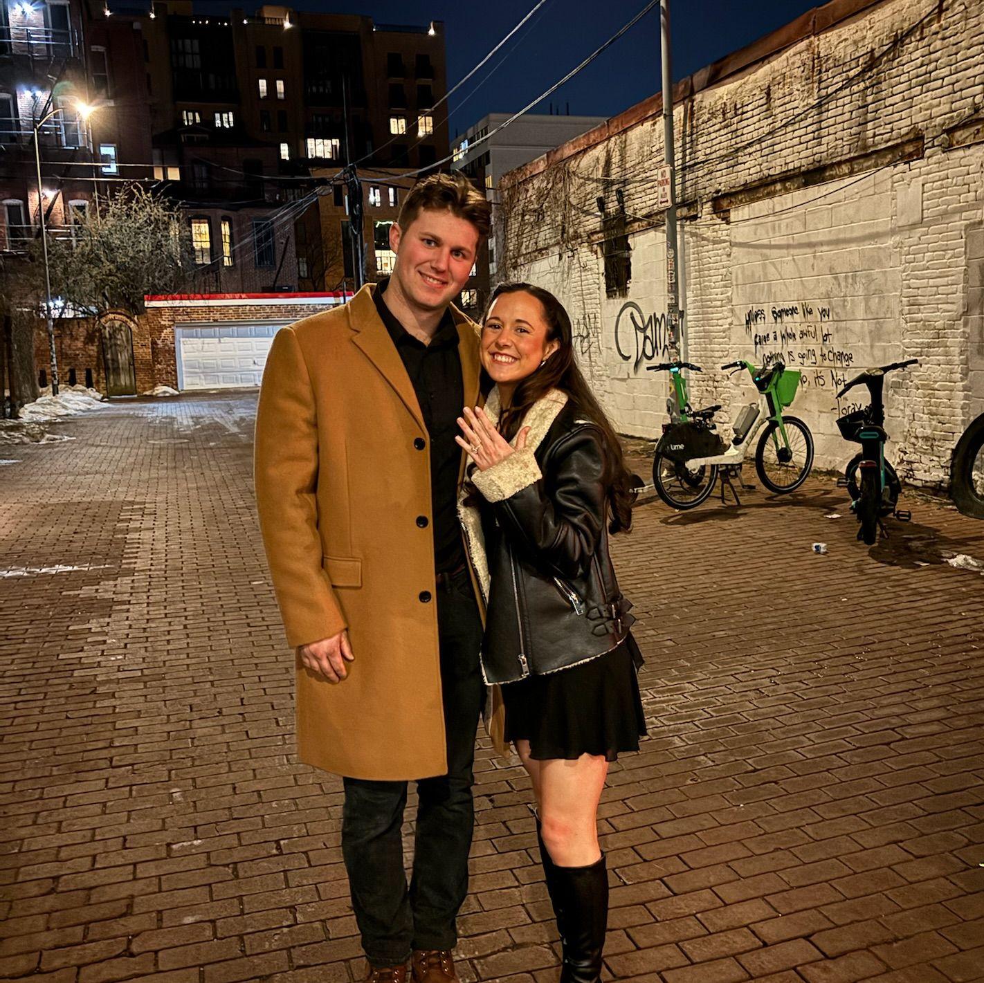 Where we got engaged on Valentine's Day!