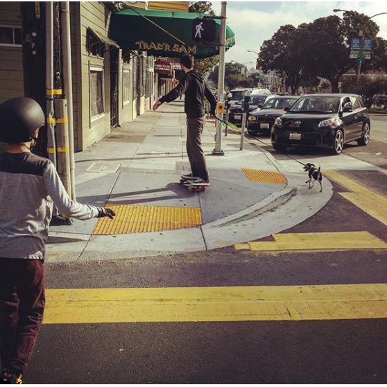Cruisin' the neighborhood.