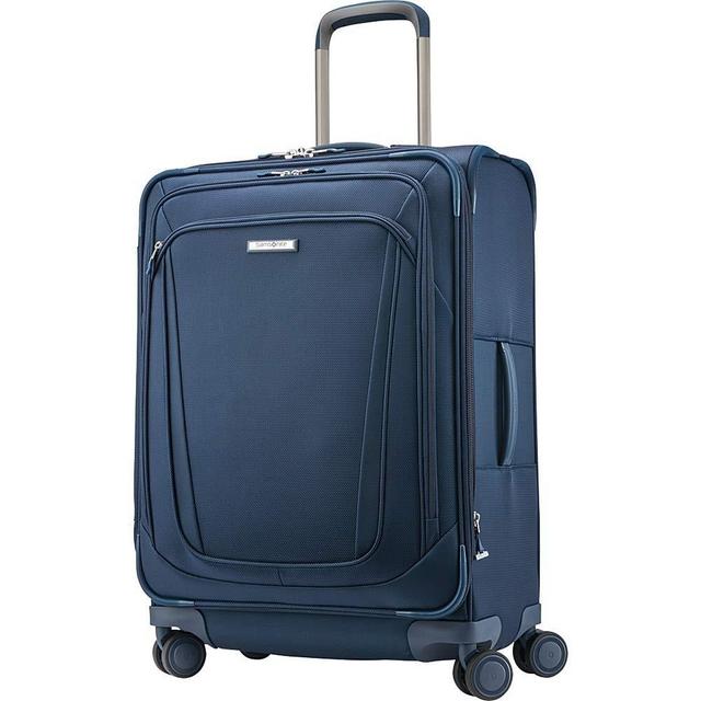 Samsonite Silhouette 16 Expandable 25" Checked Spinner Luggage (Evening Teal)