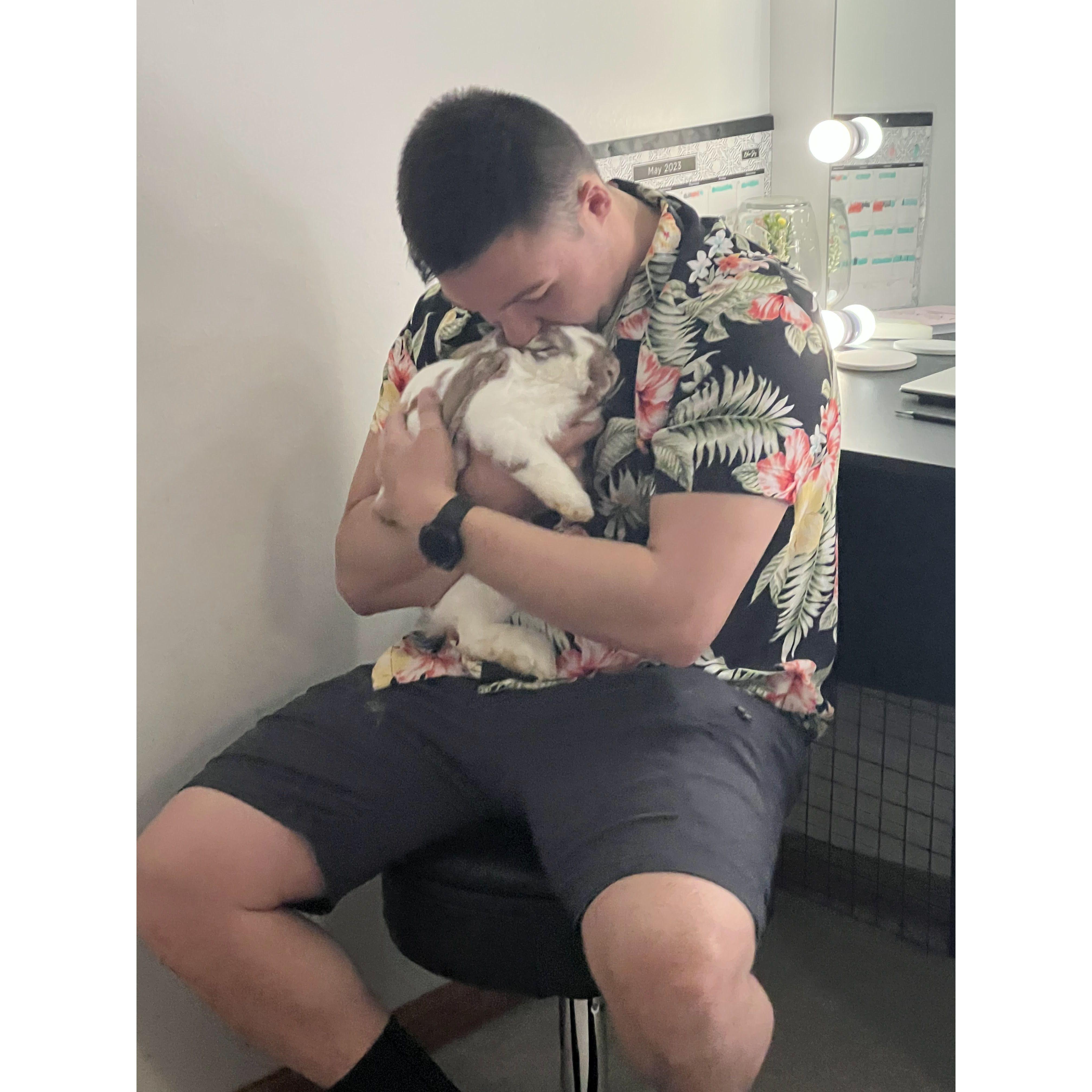 Nick loving on Layla