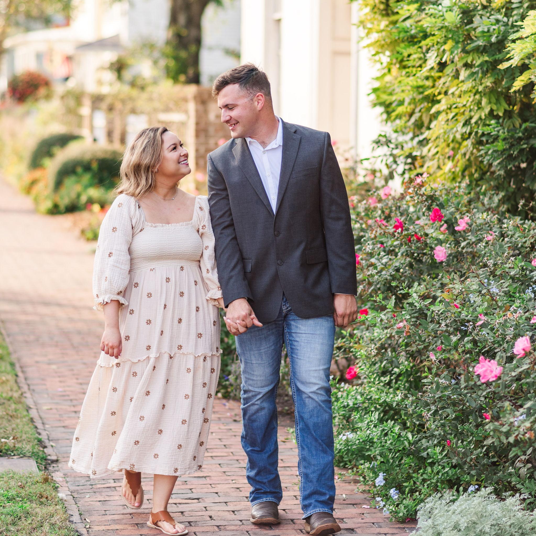 Engagement Photos by Emily Saunders in New Bern where Dustin proposed!