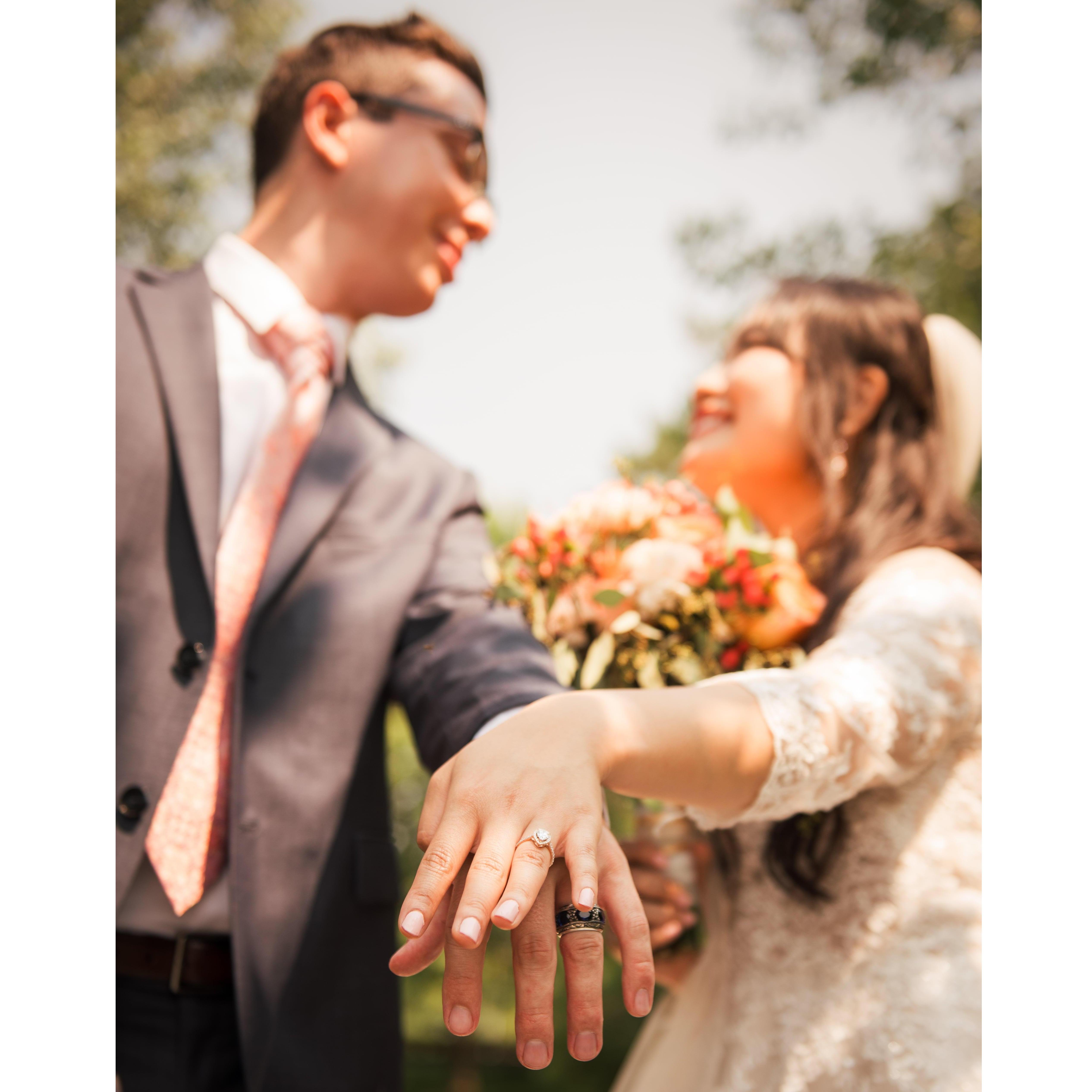 "These rings are symbolic of the purity of love that God commands you to have for one another."