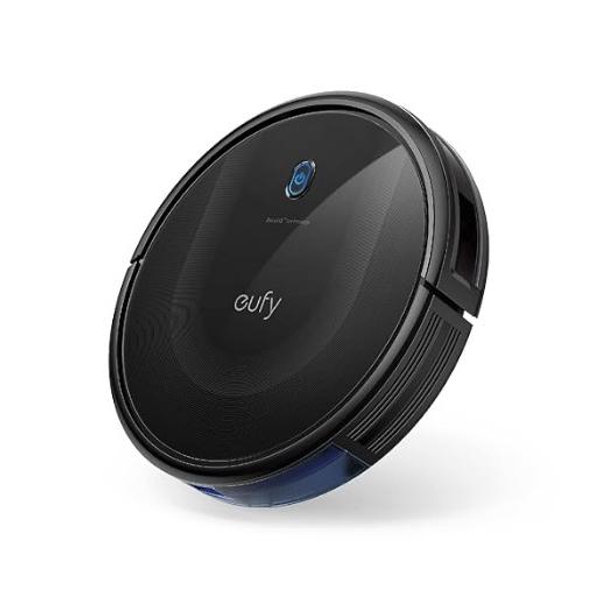 eufy Robot Vacuum 11S MAX, Super Thin, Powerful Suction, Quiet, Self-Charging Robotic Vacuum Cleaner, Cleans Hard Floors to Medium-Pile Carpets, Black