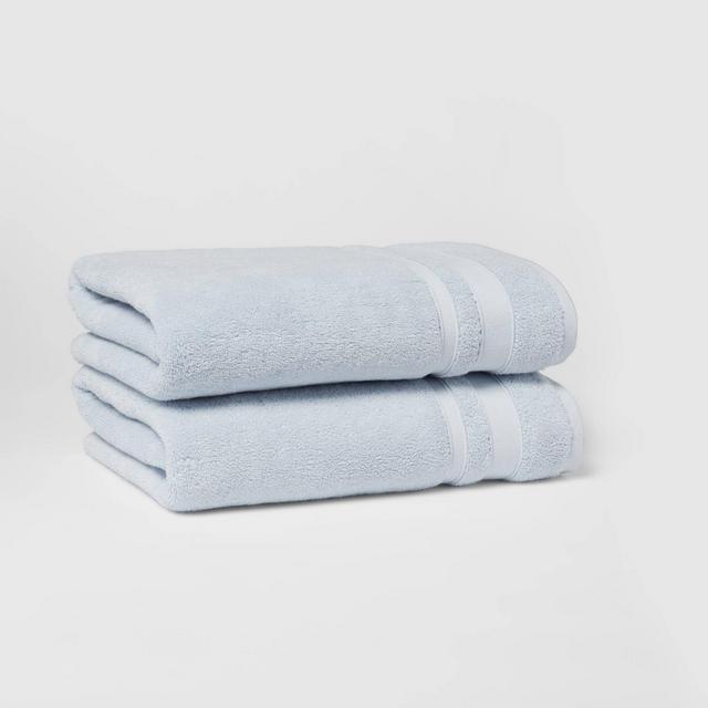 2pk Performance Bath Towel Set Light Blue - Threshold™