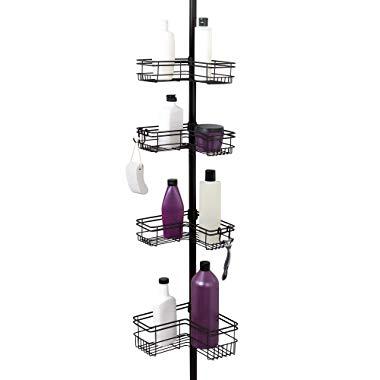Zenna Home Pole Shower Caddy, Bronze