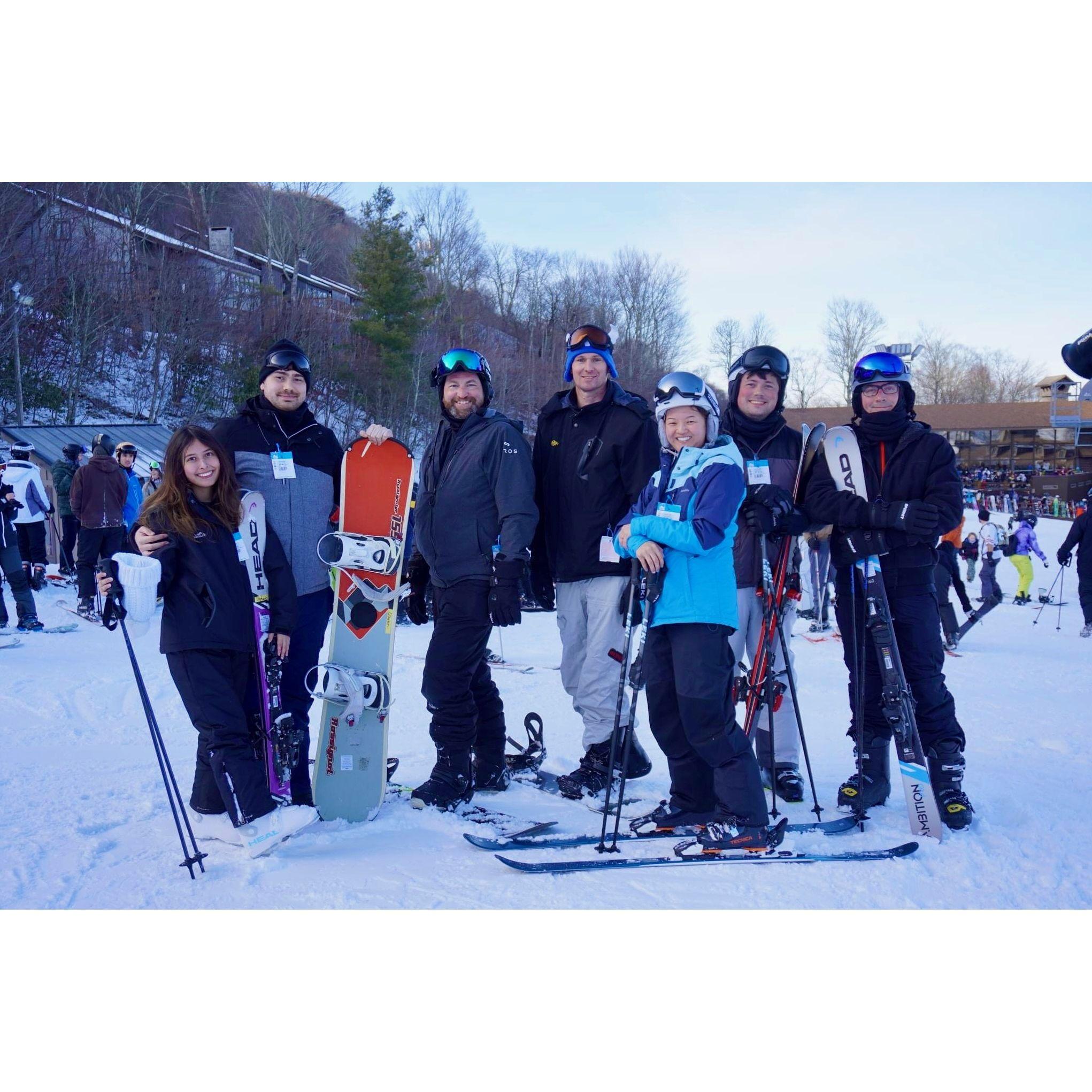 Annual ski trip with Clayton's cousins at Beech Mountain, North Carolina