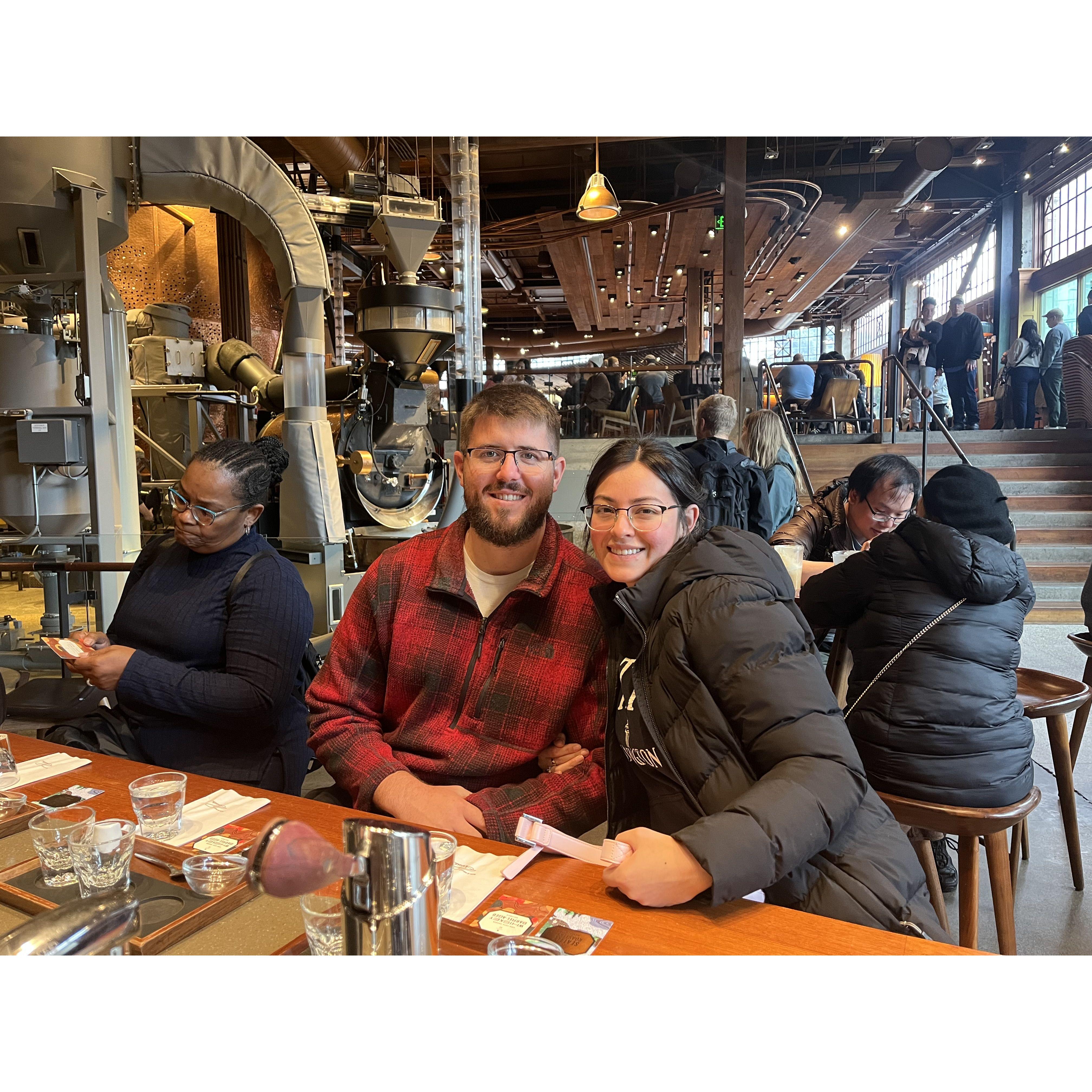 Coffee tasting at the Starbucks Reserve in Seattle, Wa. (October 2024)