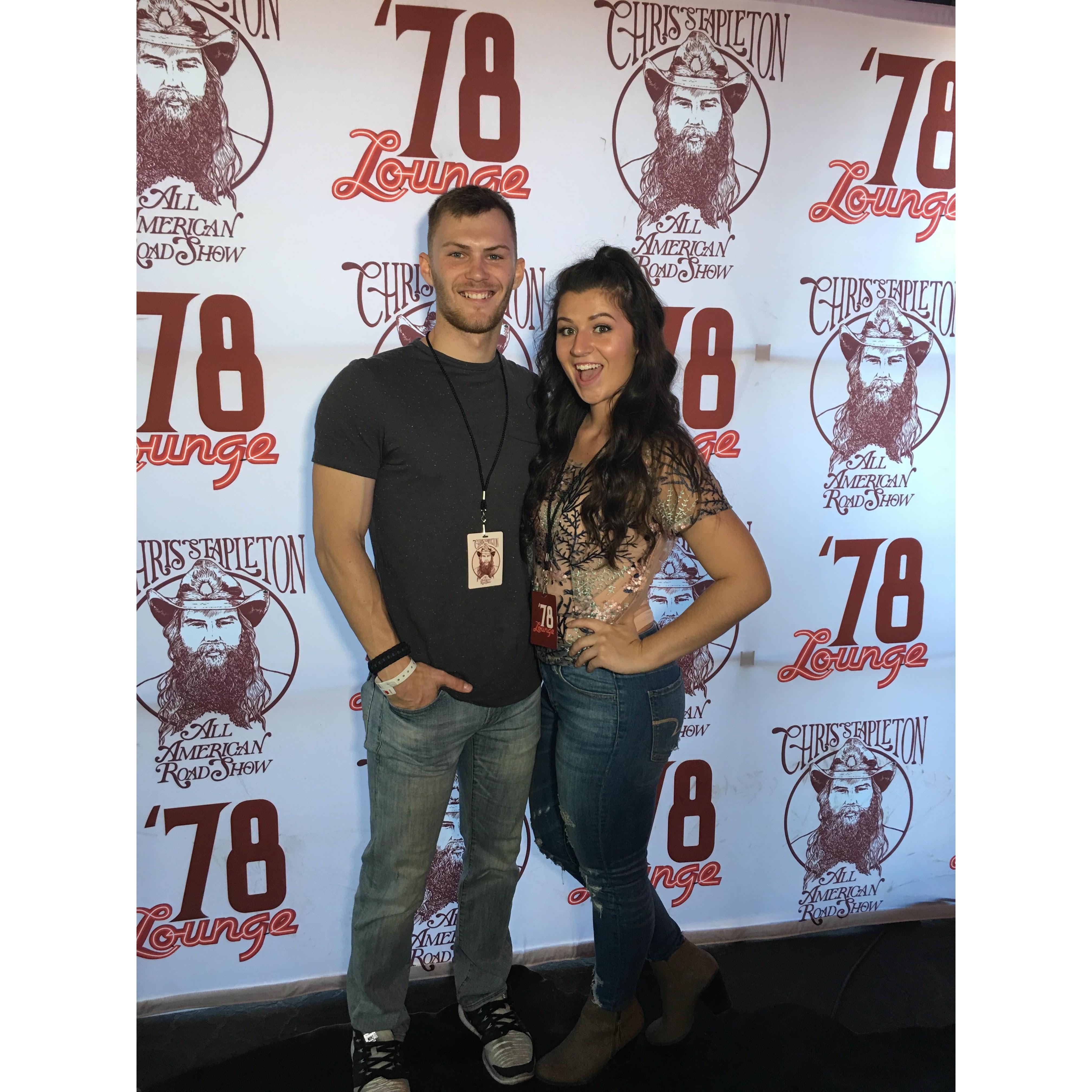 Our first concert! Chris Stapleton was amazing!