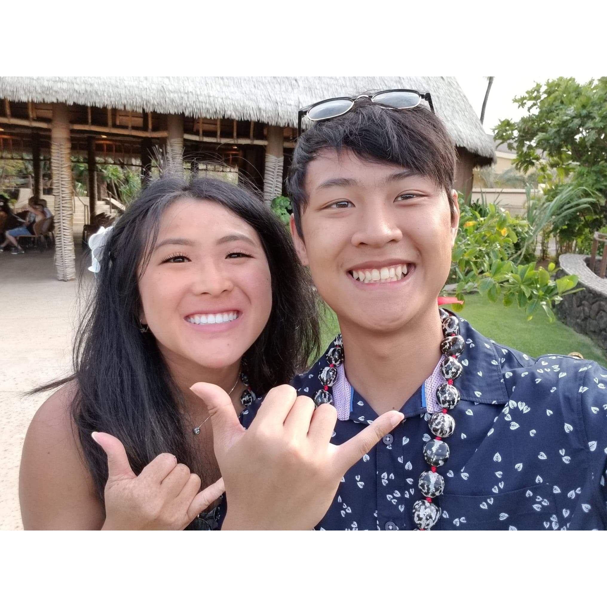 Our first trip together in Hawaii.