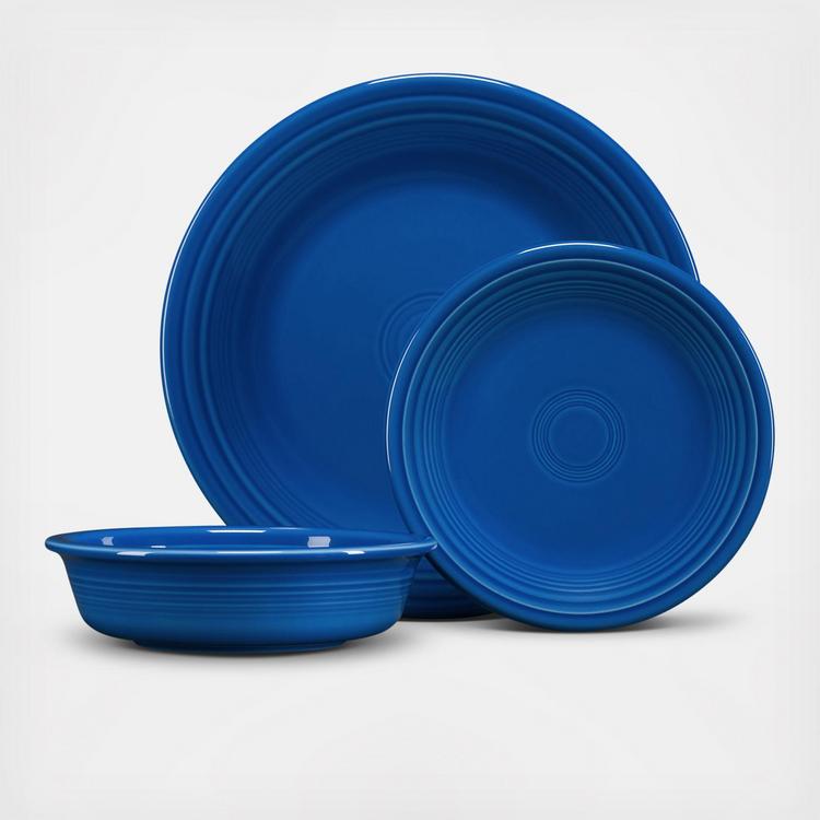 Fiesta, Classic Rim 12-Piece Dinnerware Set, Service for 4 | Zola
